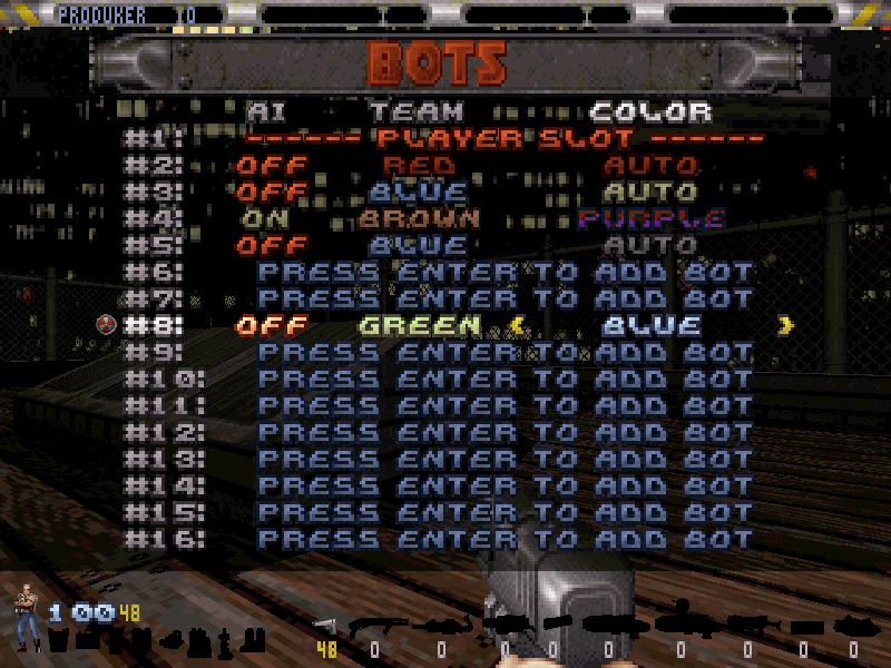 bot menu