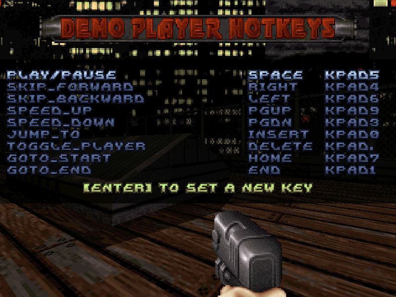 demo keybindings