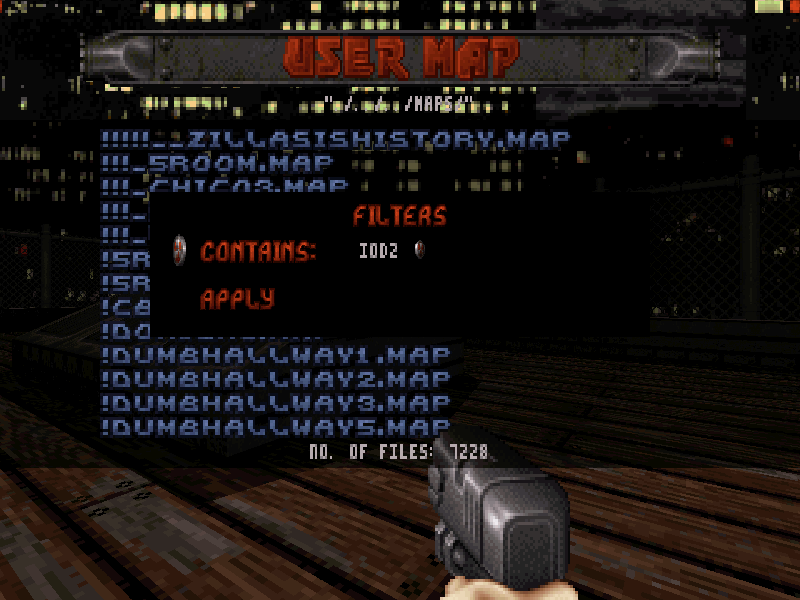user map filter